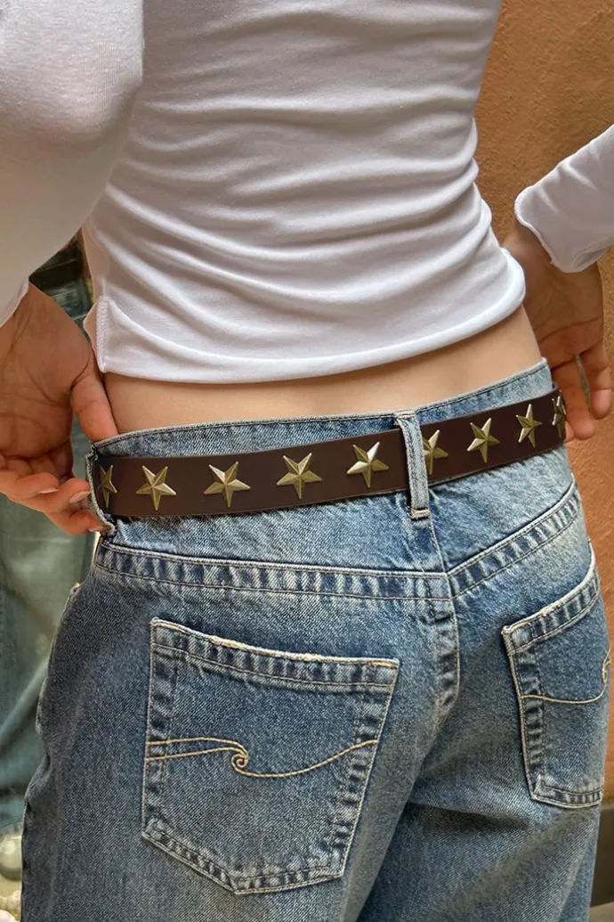 Donna Subdued Cintura con Stelle