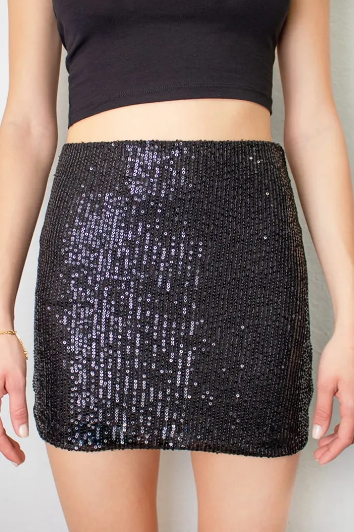 Donna Subdued Gonna tubino con paillettes