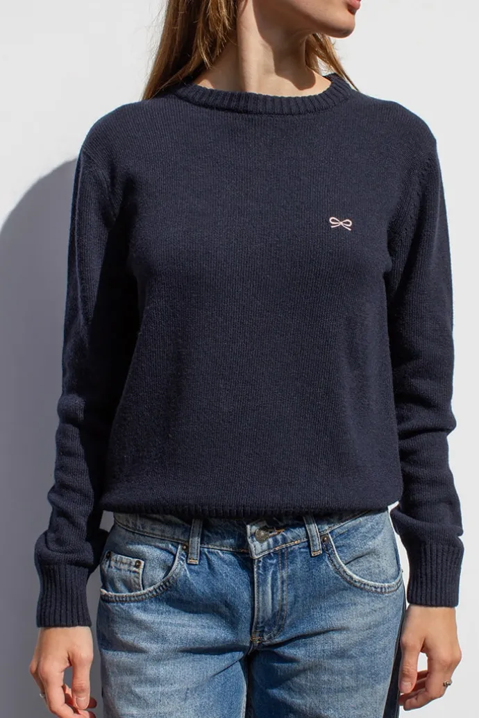 Donna Subdued Maglione con fiocchetto