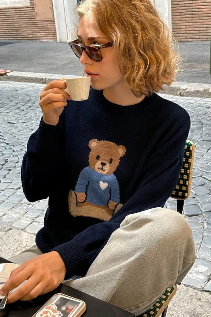 Donna Subdued Maglione Orso
