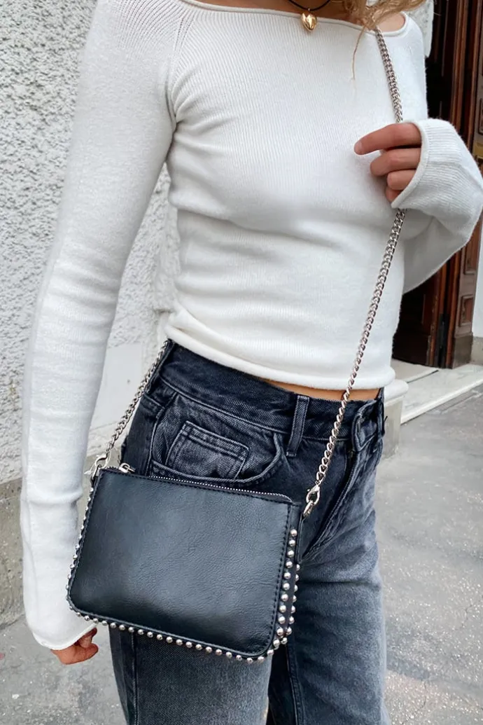Donna Subdued Pochette con borchie con tracolla