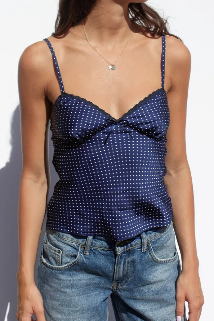 Donna Subdued Tank top con fiocchetto