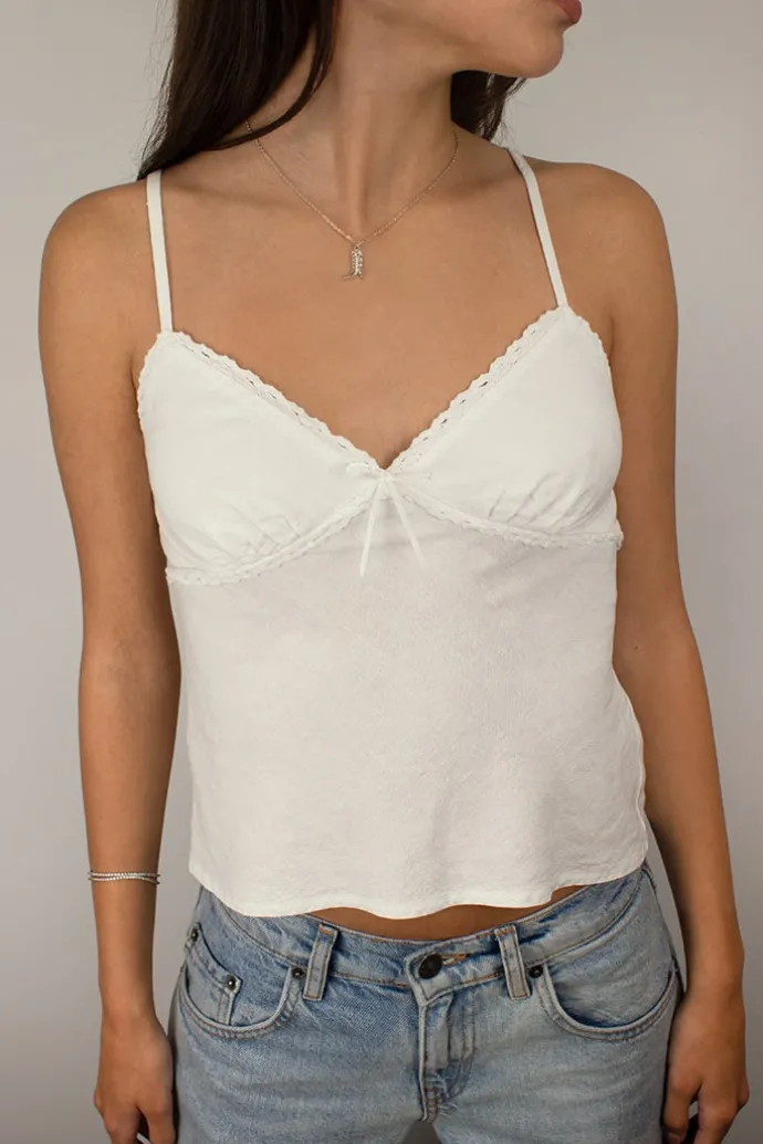 Donna Subdued Tank Top con fiocchetto