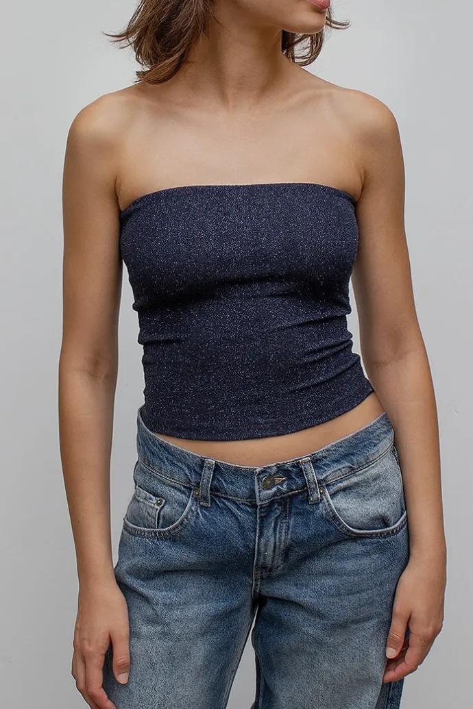 Donna Subdued Top fascia lurex