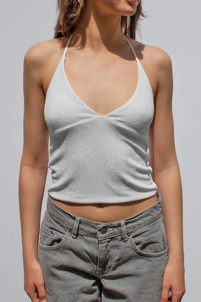 Donna Subdued Top scollo a V