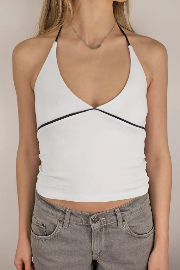 Donna Subdued Top scollo a V