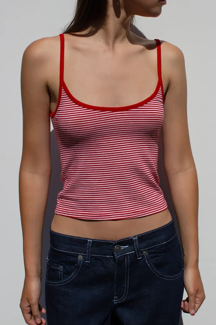 Donna Subdued Top scollo rotondo