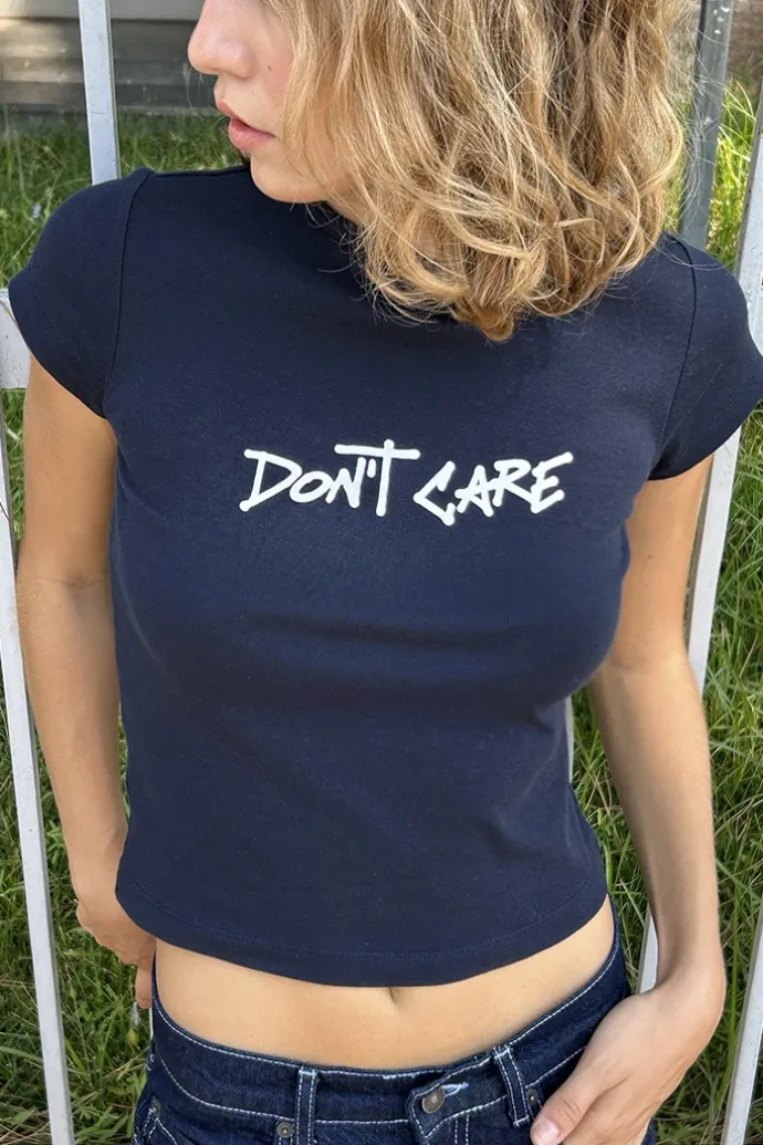 Donna Subdued T-shirt Don't Care