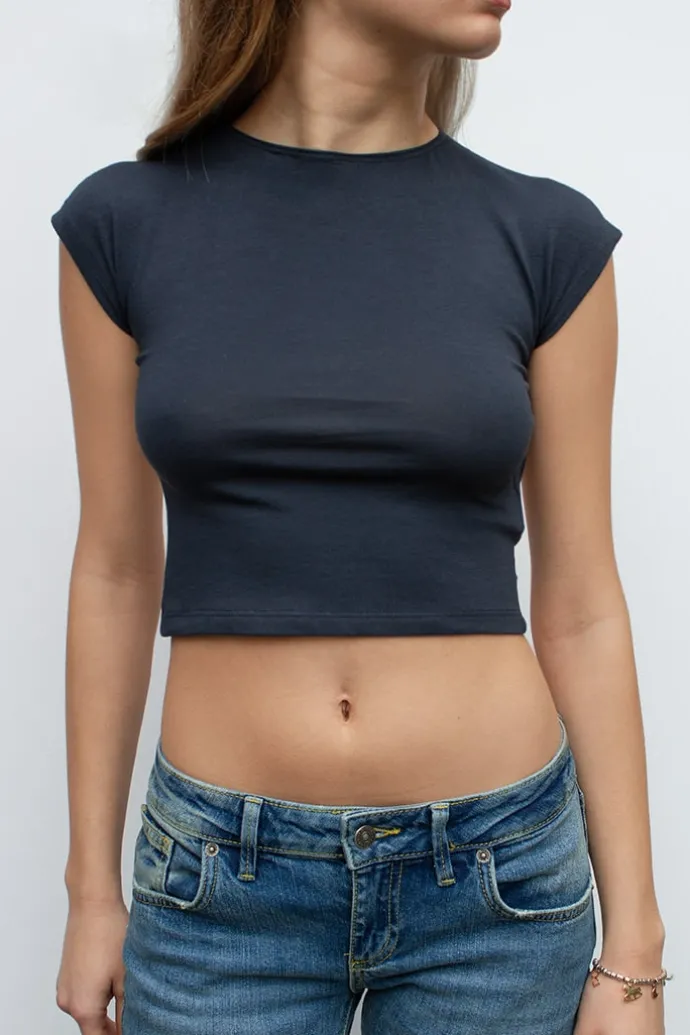 Donna Subdued T-shirt fiocco dietro