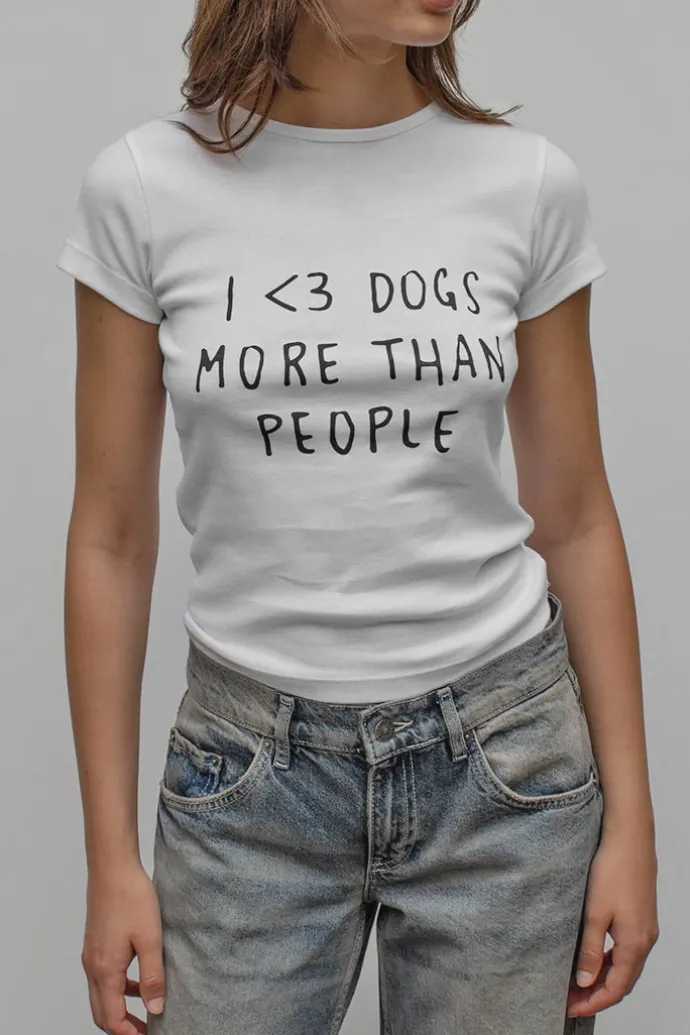 Donna Subdued T-shirt I love dogs