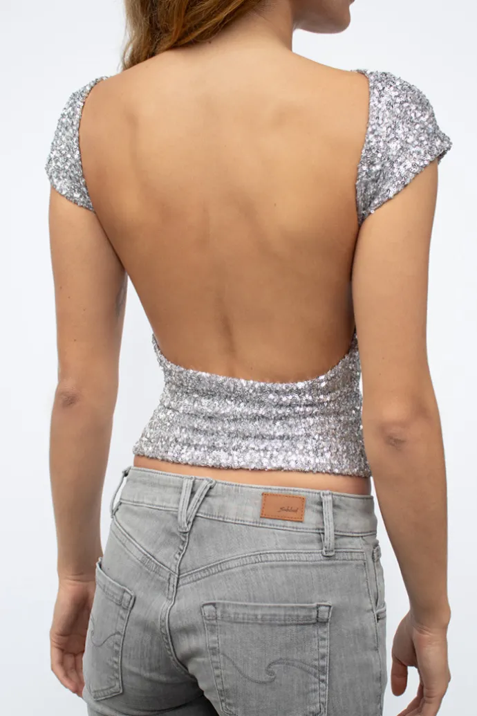tshirt_schiena_scoperta_con_paillettes_2.webp Donna Subdued T-shirt schiena scoperta con paillettes